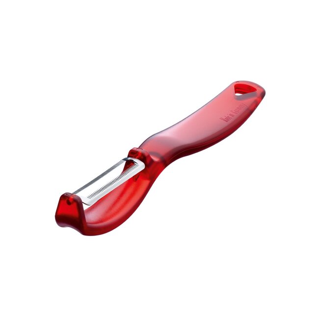 Triangle Dubbelzijdige Dunschiller – Gekarteld en Rood – Vaatwasserbestendig