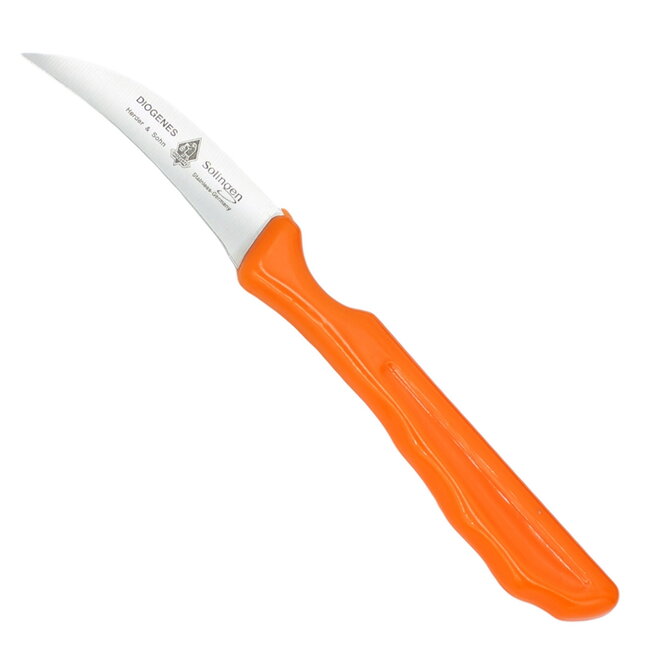 Diogenes Solingen Champignonmesje 6cm – Oranje – RVS – Ergonomisch