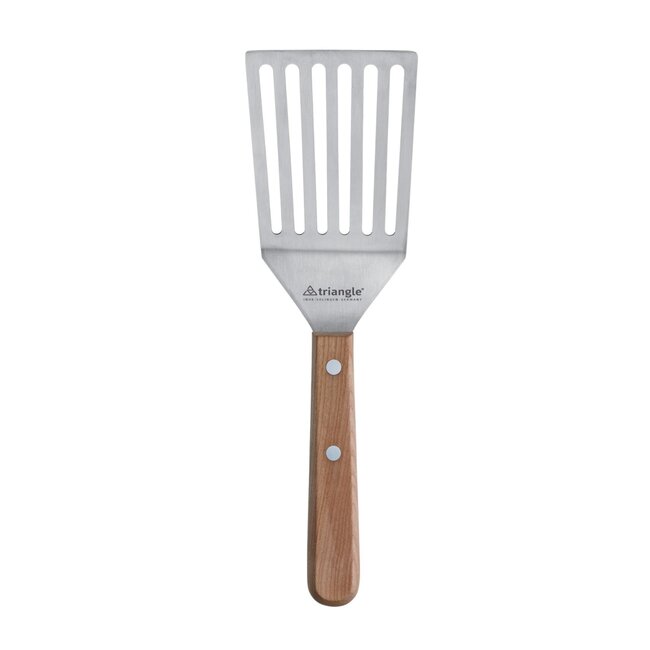 Triangle Knikbreed Paletmes met Gleuven – 12 cm – Kersenhouten Heft