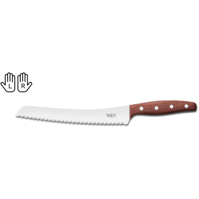 Robert Herder KB2 Broodmes – RVS – Gekarteld – Lemmet 22,5 cm – Heft Pruimenhout