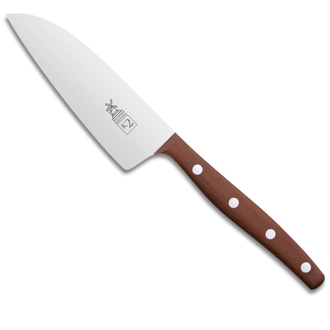 Robert Herder K2 Universeelmes – RVS – Recht – Lemmet 11 cm – Heft Pruimenhout