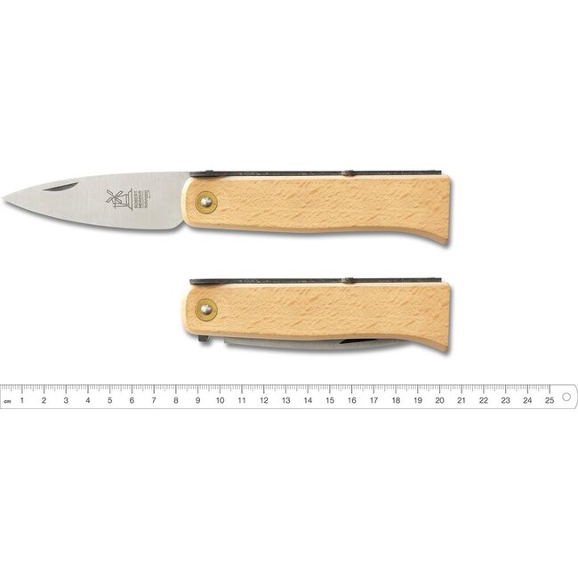 Robert Herder Lierenaar – Zakmes – Carbonstaal – Lemmet 9 cm – Heft Beukenhout