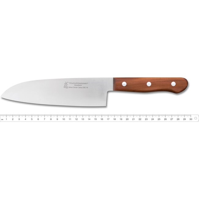Robert Herder Lignum 3 Koksmes – Carbonstaal – 60 HRC – Lemmet 17 cm – Heft Pruimenhout
