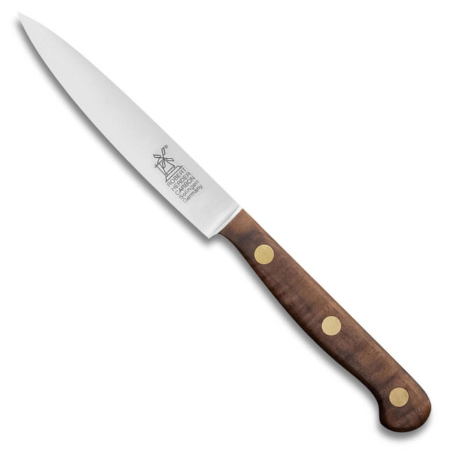 Robert Herder Serie 1922 – Officemes – Carbonstaal – Middenspits – Lemmet 10 cm – Heft Walnotenhout