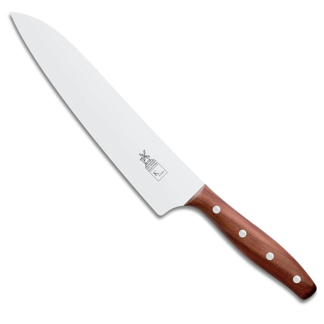 Robert Herder K-Chef Koksmes – RVS – Lichte Ronding – Lemmet 22,5 cm – Heft Pruimenhout
