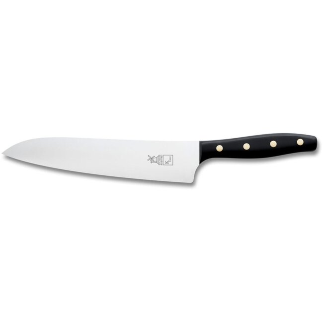 Robert Herder K-Chef Koksmes – RVS – Lichte Ronding – Lemmet 22,5 cm – Heft POM Zwart