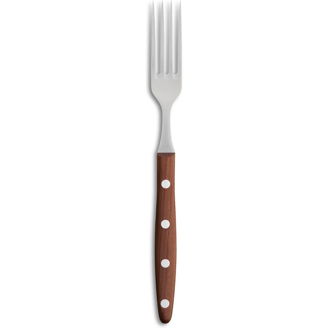 Robert Herder Windmühle Steakvork – RVS – Lengte 20,5 cm – Heft Pruimenhout