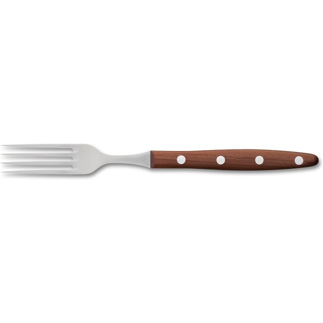 Robert Herder Windmühle Steakvork – RVS – Lengte 20,5 cm – Heft Pruimenhout