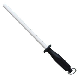 Robert Herder Aanzetstaal Rond – Keramisch – Korrel 360 – Kunststof Handgreep – 26cm – Zwart