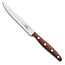 Robert Herder Windmühle Steakmes – RVS – Fijne Kartel – Lemmet 12,5 cm – Heft Pruimenhout – 6 Stuks