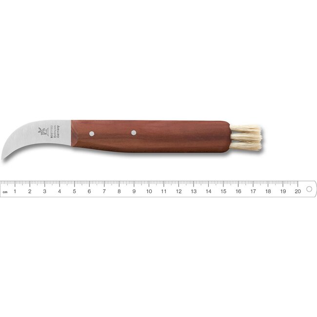 Robert Herder Champignonmes – RVS – Tourneermes – Lemmet 4,6 cm – Heft Pruimenhout