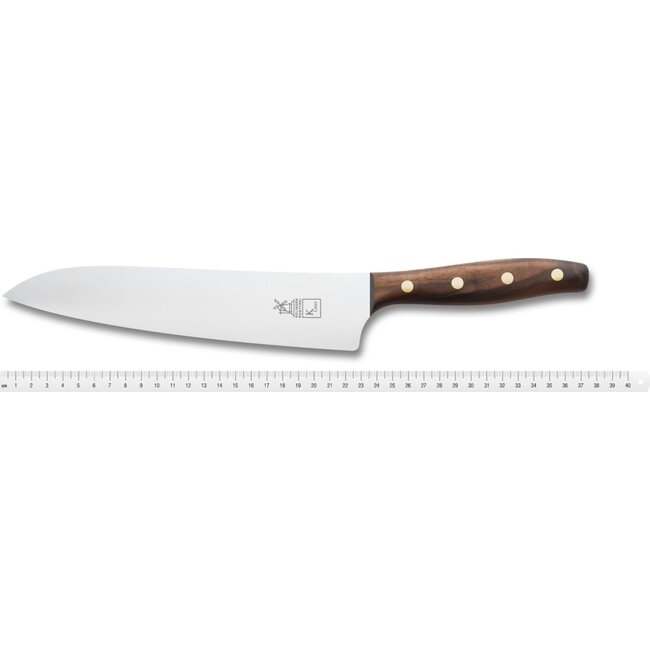 Robert Herder K-Chef Koksmes – RVS – Lichte Ronding – Lemmet 22,5 cm – Heft Walnotenhout
