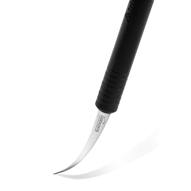 Triangle Flexibel Kerf- en Decoreermesje – RVS – 22 cm – Zwart – Vaatwasserbestendig