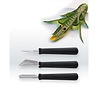 Triangle Triangle Kerf-/Decoratiemessen 3-Delig Triangle Triangle Kerf-/Decoratiemessen 3-Delig