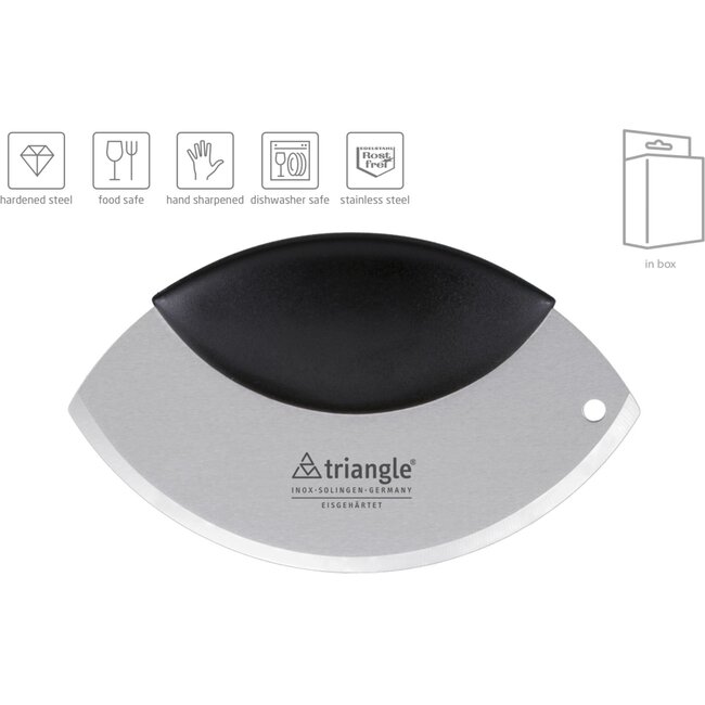 Triangle Wiegemes 17 cm – Ideaal voor Eénhandig Hakken – Solingen Kwaliteit
