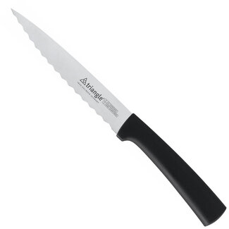 Triangle Universeel Keukenmes – 16 cm – Getand Lemmet – RVS – Vaatwasserbestendig Triangle Universeel Keukenmes – 16 cm – Getand Lemmet – RVS – Vaatwasserbestendig