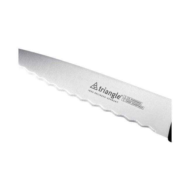 Triangle Universeel Keukenmes – 16 cm – Getand Lemmet – RVS – Vaatwasserbestendig