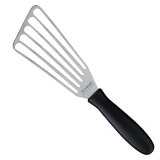 Triangle RVS Spatel met Sleuven – 16 cm – Vaatwasserbestendig – Zwart