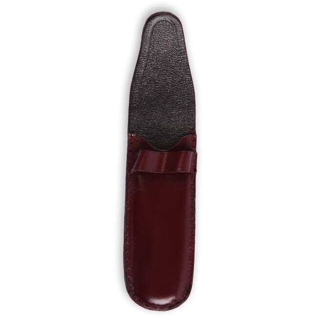 W-Selected Luxe Lederen Zakmesetui – Compact en Stijlvol – Donkerrood
