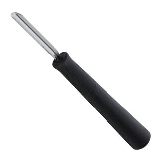 Triangle Halfrond Kerf- en Decoreermesje – 14 cm – RVS – Zwart