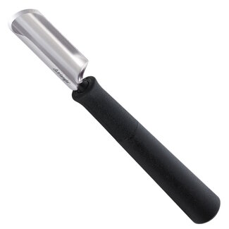 Triangle Professioneel Kerf- en Decoreermesje – Halfrond – RVS – 14 cm – Zwart