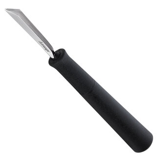 Triangle V-Model Klein Kerf- en Decoreermesje – RVS – 14 cm – Zwart