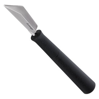 Triangle Professioneel V-Model Kerf- en Decoreermesje – RVS – 14 cm – Zwart
