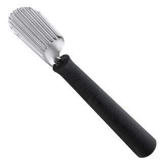 Triangle Professioneel Kerf- en Decoreermesje – Geribbeld Fijn – 14 cm – Zwart