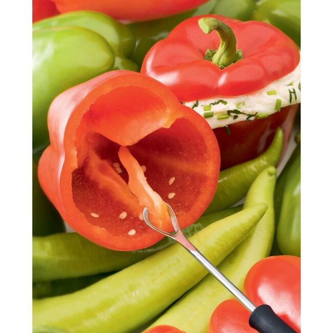 Triangle Professionele Ontkerner – RVS Lemmet – Vaatwasserbestendig – Zwart