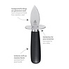 Triangle Triangle Oesterbreker - Oestermes - Oesteropener - RVS - Zwart Houten Heft - 17 cm Triangle Triangle Oesterbreker - Oestermes - Oesteropener - RVS - Zwart Houten Heft - 17 cm