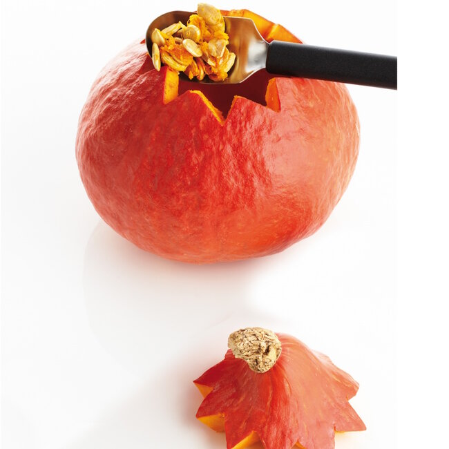 Triangle Spirit Fruitlepel – Uithollen als Kunst – Vaatwasserbestendig – Zwart