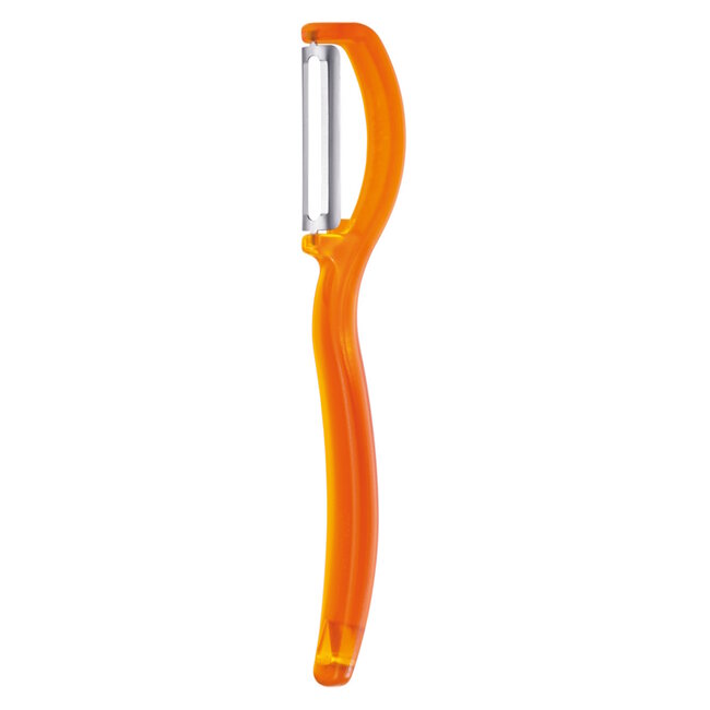 Triangle Ultra Fijne Dubbelzijdige Dunschiller – Glad Mesje – Oranje – 17 cm