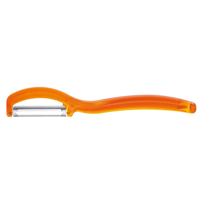 Triangle Ultra Fijne Dubbelzijdige Dunschiller – Glad Mesje – Oranje – 17 cm