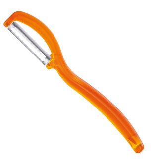 Triangle Ultra Fijne Dubbelzijdige Dunschiller – Glad Mesje – Oranje – 17 cm