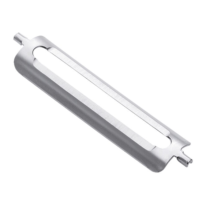 Triangle Ultra Fijne Dubbelzijdige Dunschiller – Glad Mesje – Oranje – 17 cm