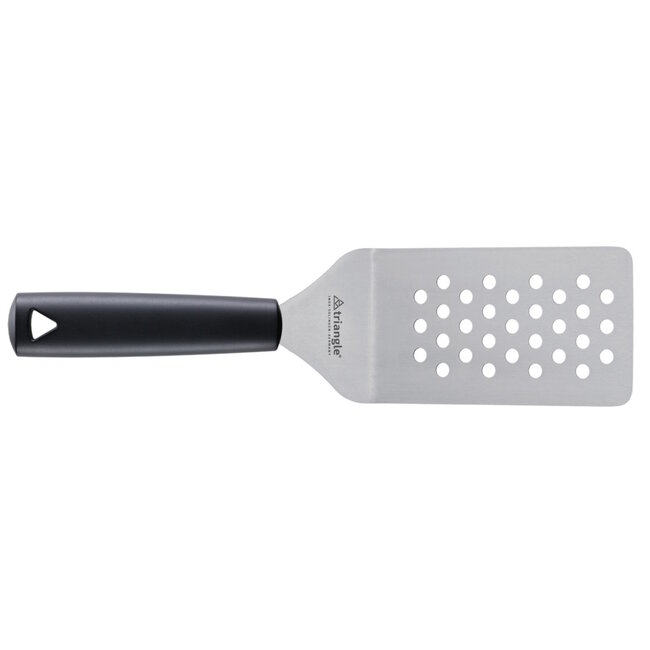 Triangle Paletmes met Knik en Gaatjes – 10 cm RVS – Zwart met Ophangsysteem