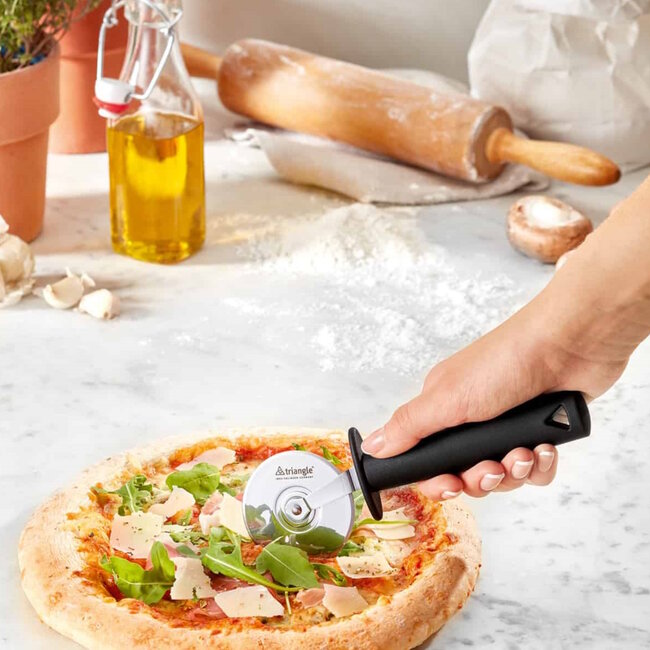 Triangle Pizzasnijder Ø 7 cm – Zwart RVS – Met Ophangsysteem – Vaatwasserbestendig