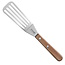 Triangle Paletmes met Knik en Gleuven – RVS 12 cm – Kersenhouten Heft – 31 cm