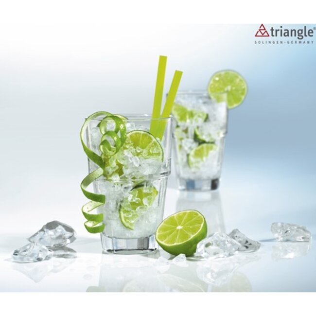 Triangle Professionele Rechthoekige Canneleur – RVS met Glasvezelversterkt Handvat – Vaatwasserbestendig