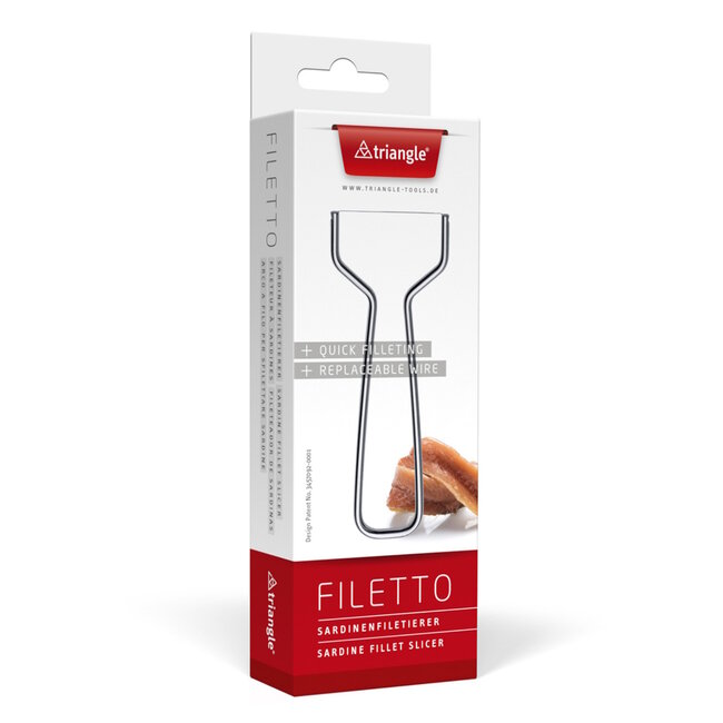 Triangle Professionele Draad Fileerder – Klein Vis – RVS – Vaatwasserbestendig – 17 cm