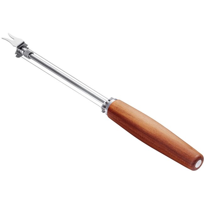 Triangle Kaassnijder Pruimenhout – Verstelbare Snijdraad – Duurzaam Hout – Geschenkverpakking