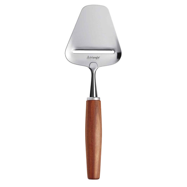 Triangle Kaasschaaf met Pruimenhouten Handvat – Duurzaam FSC® Gecertificeerd – Inclusief Geschenkverpakking