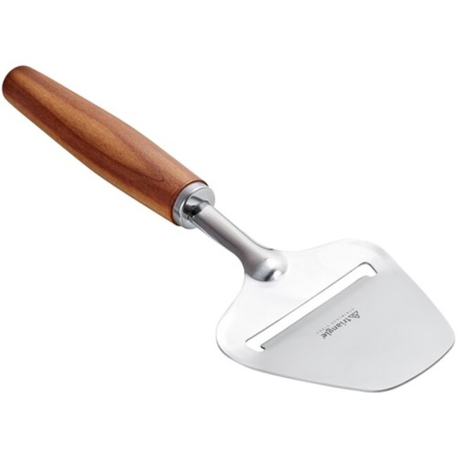 Triangle Kaasschaaf met Pruimenhouten Handvat – Duurzaam FSC® Gecertificeerd – Inclusief Geschenkverpakking