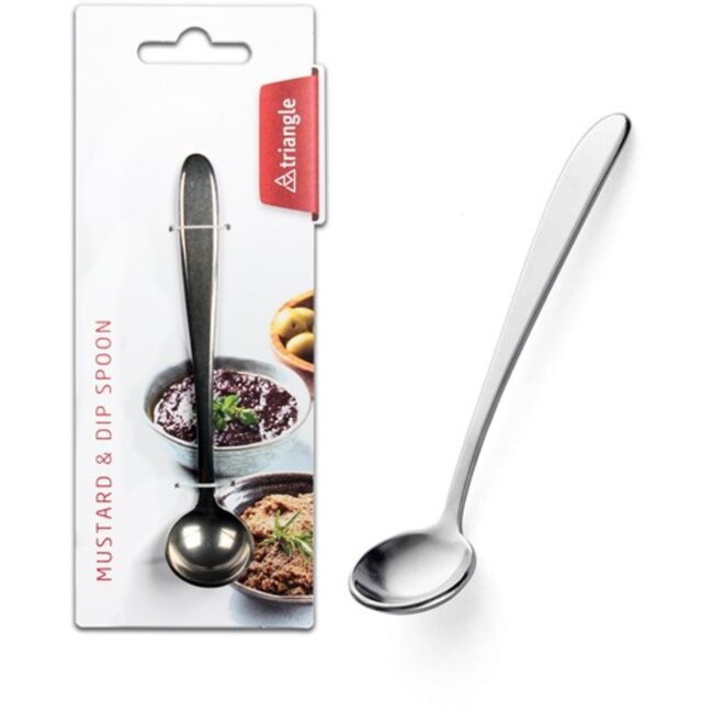 Triangle Elegante Mosterd-/Diplepel 12cm – Perfect voor Elke Gelegenheid