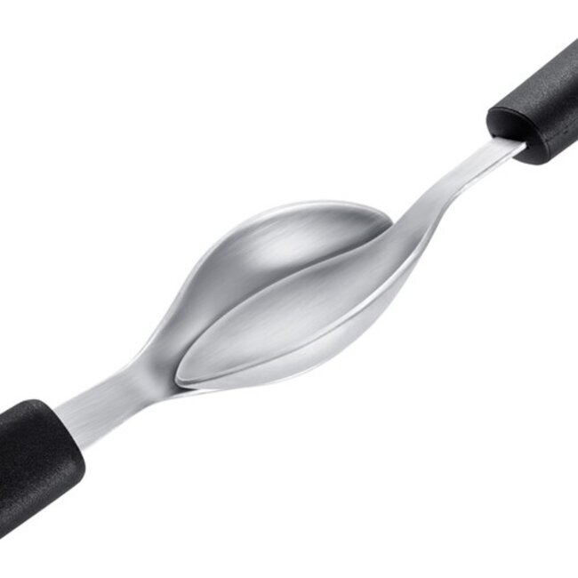 Triangle Quenelle Lepel Klein – 6 cm – Roestvrij Staal – Ergonomisch – Vaatwasserbestendig