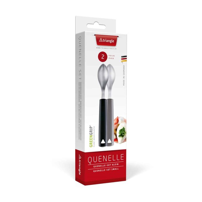 Triangle Quenelle Lepelset Klein – Perfect voor 6 cm Quenelles – Duurzaam Handvat