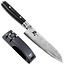 Yaxell Ran Messenset – Giftset – 2-delig – Santoku Mes 16,5 cm en Messenlijper – 69 Lagen Damaststaal – VG10 Staal – 61 HRC – Canvas-Micarta Heft