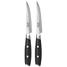 Yaxell Yaxell Japans - Serie Tsuchimon - Steakmessen Set 2-Delig - VG10 Staal - 61 HRC - 3 Lagen Damaststaal - Canvas-Micarta Heft Yaxell Yaxell Japans - Serie Tsuchimon - Steakmessen Set 2-Delig - VG10 Staal - 61 HRC - 3 Lagen Damaststaal - Canvas-Micarta Heft