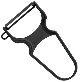 Triangle Kunststof Groenteschiller met Carbon Mesje – Vaatwasserbestendig – Zwart Triangle Kunststof Groenteschiller met Carbon Mesje – Vaatwasserbestendig – Zwart