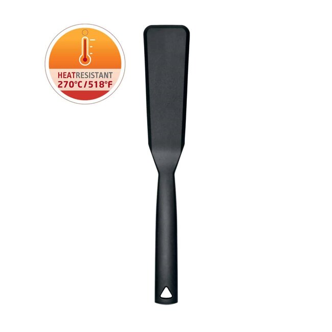 Triangle Hittebestendige Nylon Spatel met Ophangsysteem – 30 cm – Zwart
